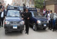 قوات الأمن أثناء القبض على المتهمين في واقعة الموسكي
